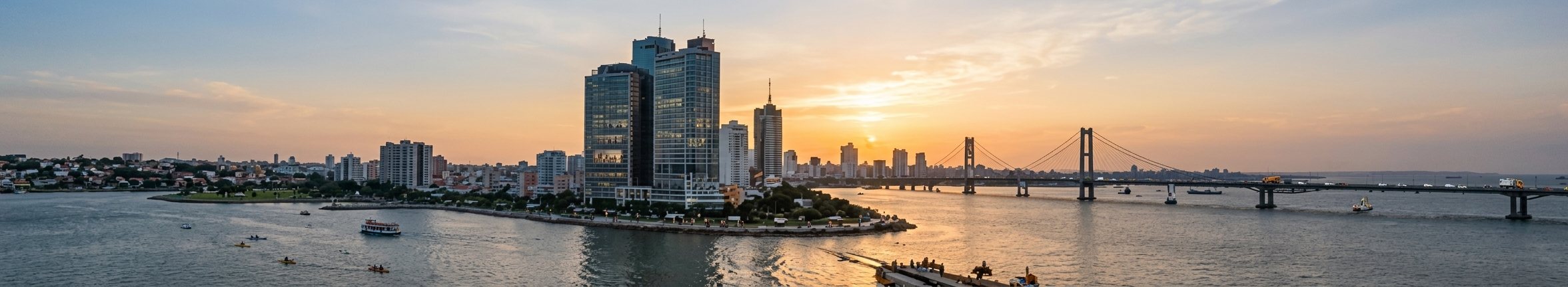Maputo ao pôr do sol